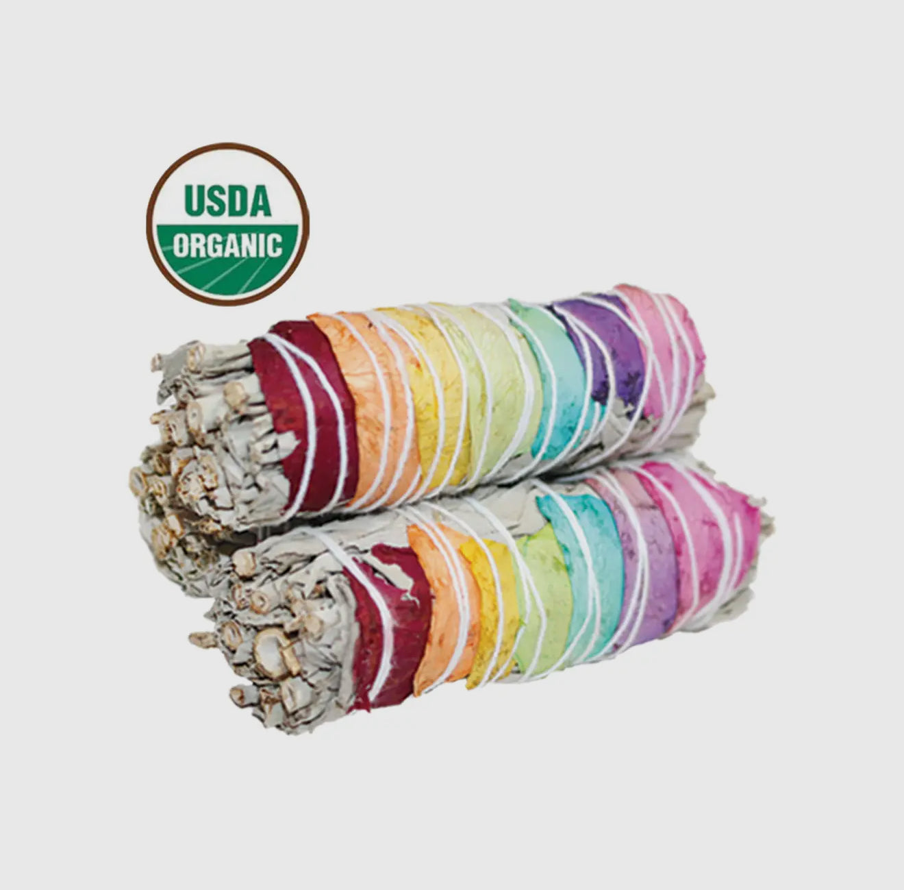 Chakra Floral White Sage Smudge Stick