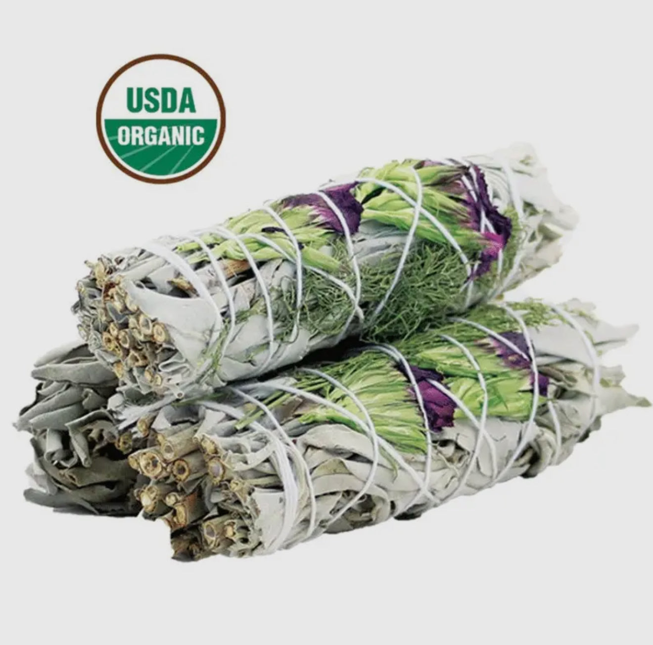 “Good Life” Floral White Sage Smudge