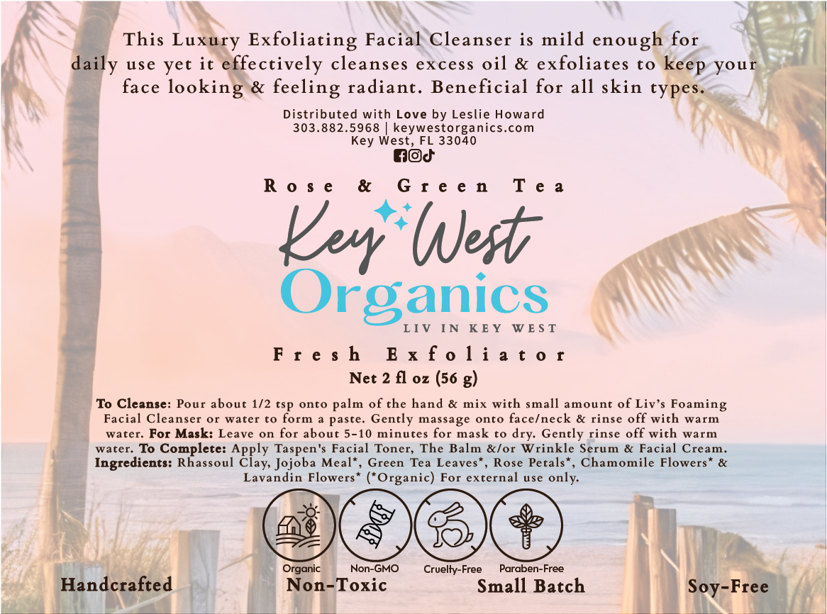 Rose & Green Tea Exfoliating Facial Cleanser