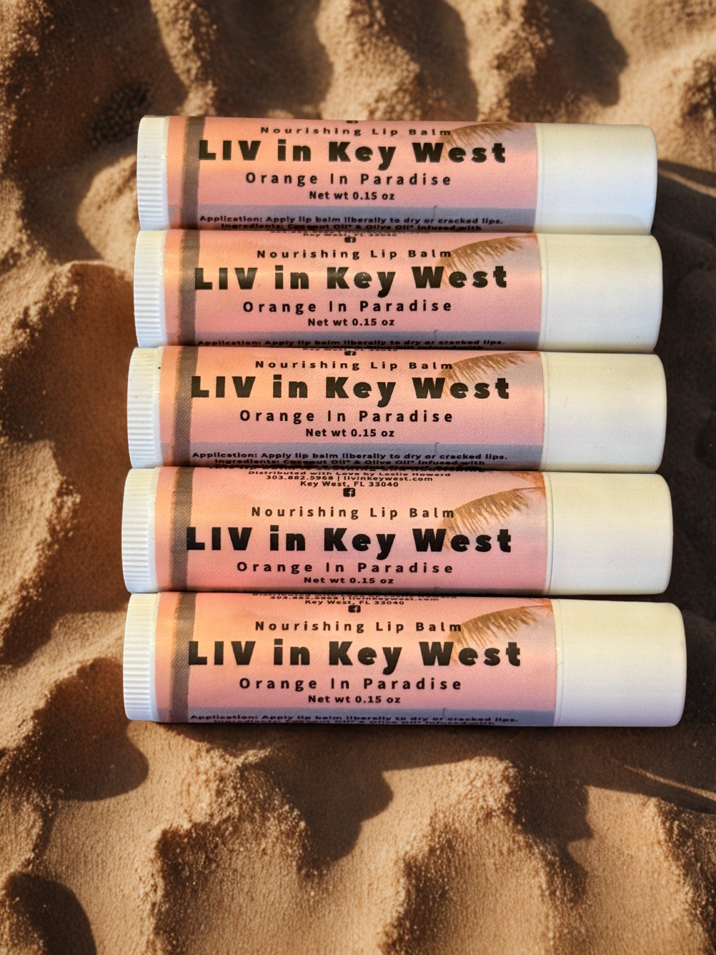 Orange in Paradise organic lip balm