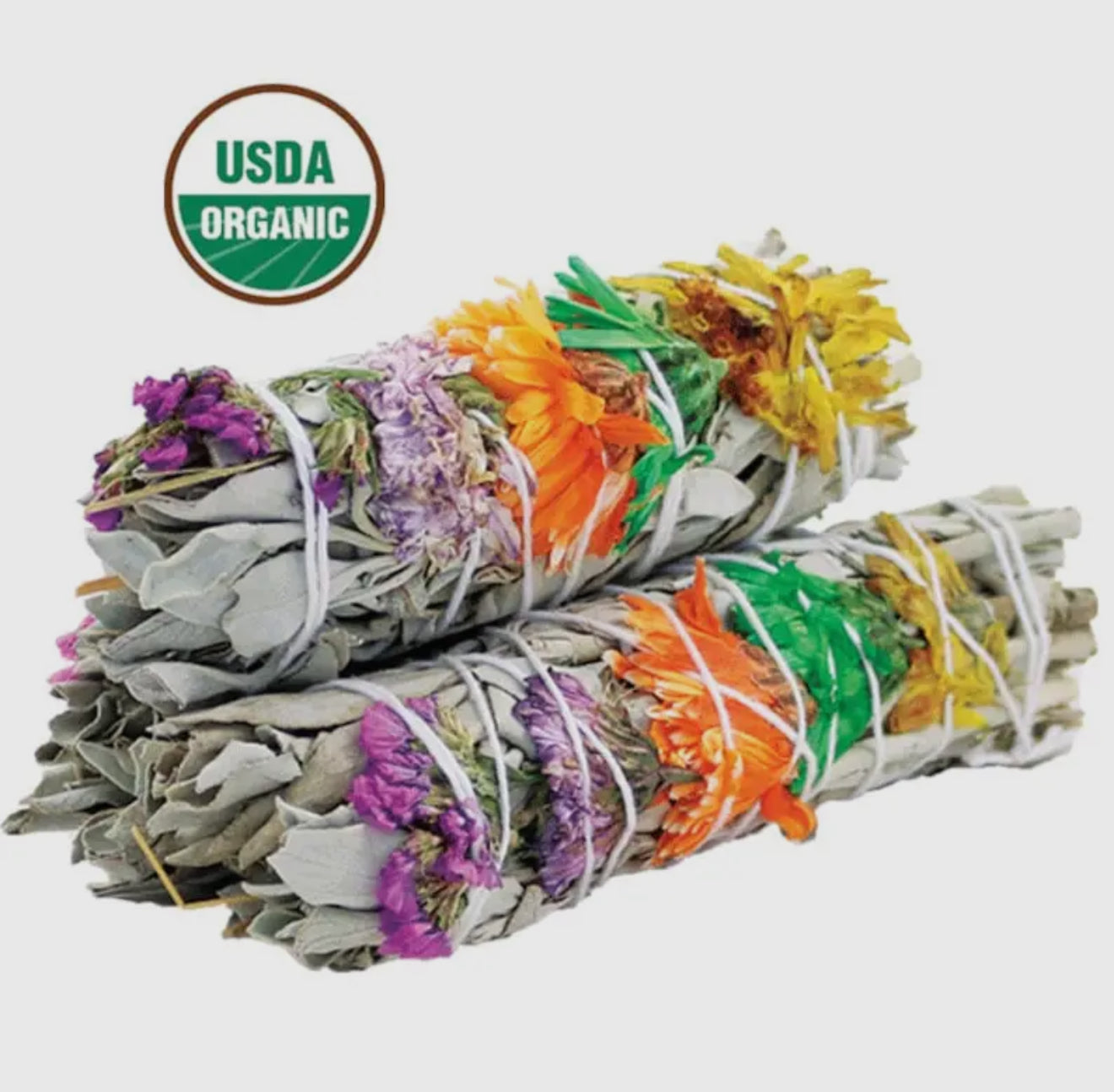 Good Vibes Floral White Sage