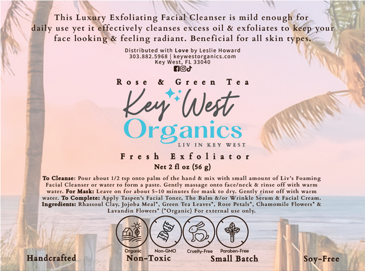 Rose & Green Tea Exfoliating Facial Cleanser