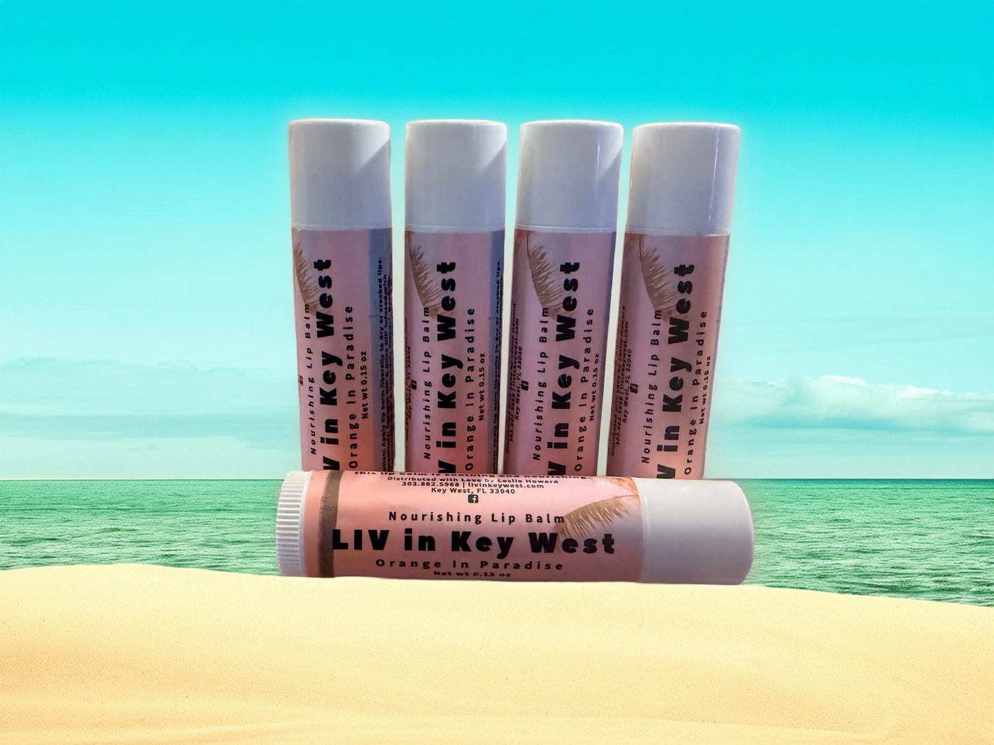 Orange in Paradise organic lip balm